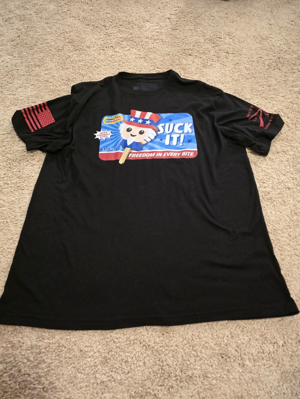 Grunt Style Suck It Uncle Sam Shirt XL